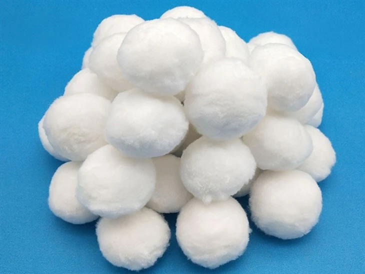 Raw Material Polyester Bio Fiber Balls Used For Aquarium Sewage Treatment Swimming Pool Replace Sand