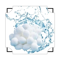 Pêl Ffibr Bwndelu Ansawdd Uchel 50MM Gradd Ddiwydiannol Ar gyfer Trin Dŵr Pêl Ffibr Polyester Ar gyfer Gobennydd A Chlustog