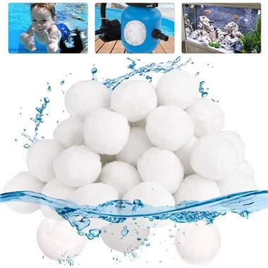 Peli Hidlo Ffibr Polyester yn Amnewid Tywod Ar gyfer Hidlau Pwll Nofio