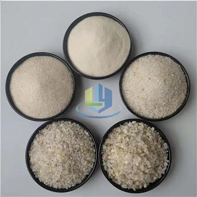 Gravel Quartz Silica Tywod Hidlo Deunydd Cyfryngau Ar gyfer Trin Dŵr